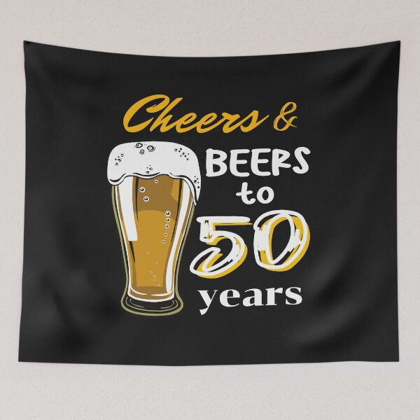 Item preview, Cheers and Beers to 50 Years  designed and sold by Luckydesign1975.