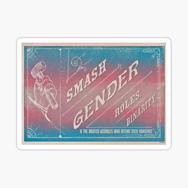 Item preview, Smash Gender - Trans edition designed and sold by Loki Propagandart.