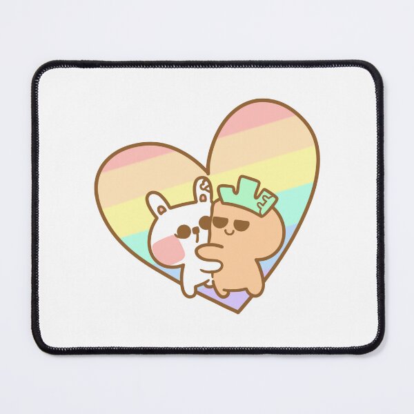 Item preview, Cute Pride Hug Rabbit Carrot Bunii Kerodii Sticker by artofpunii designed and sold by ArtOfPunii.