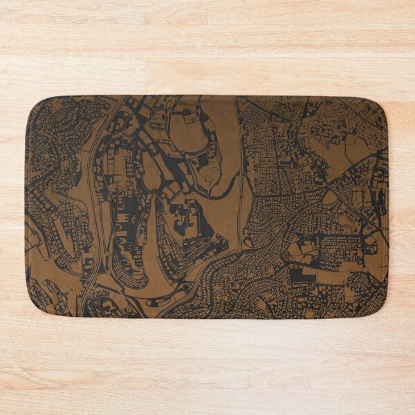 Item preview, Jerusalem Jews Judaism Moses synagogue Map Art Coffee Jerusalem Israel designed and sold by EpicMaps.