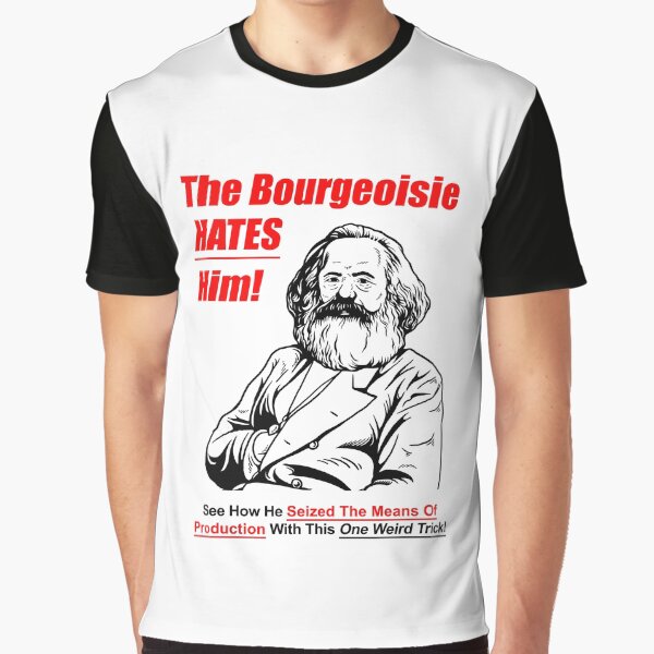 Vista previa del artículo con la obra «La burguesía lo odia», diseñado y vendido por Yipptee Shirts.