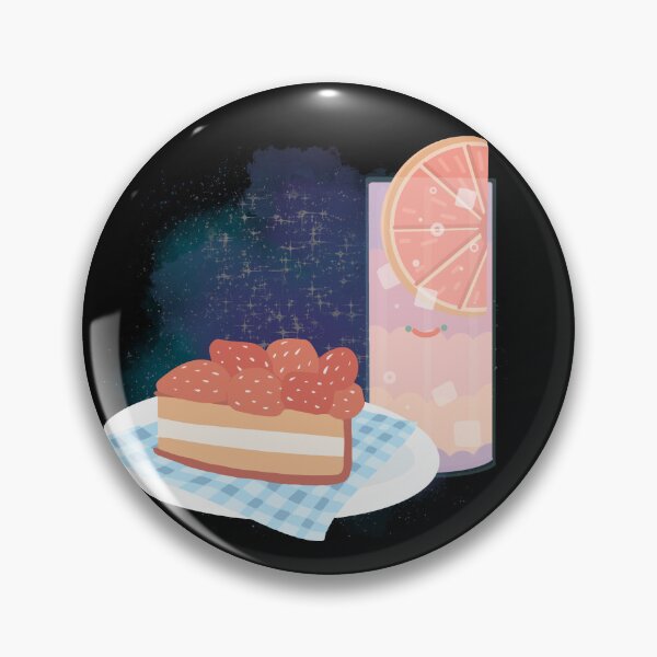Item preview, Korean Cafe Dessert Strawberry Cheesecake slice, Pink Lemon Juice designed and sold by Keffy.