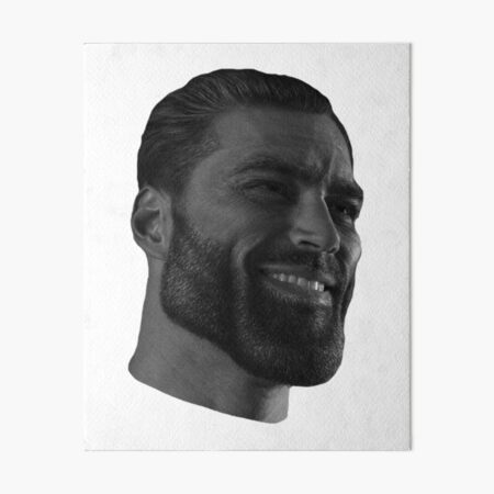 The Almighty Chad meme | Art Board Print