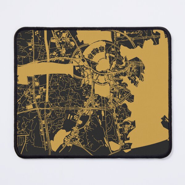 Item preview, Mecca muslims Islam mohamed prophet Map Art Black Gold Saudi Arabia designed and sold by EpicMaps.