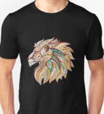 Tribal Lion Head Slim Fit T-Shirt