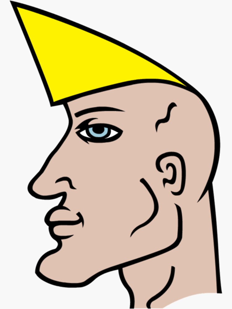 chad meme face \ chad face approving \ affirmative chad | Sticker