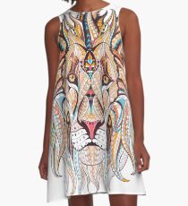 Tribal Lion A-Line Dress