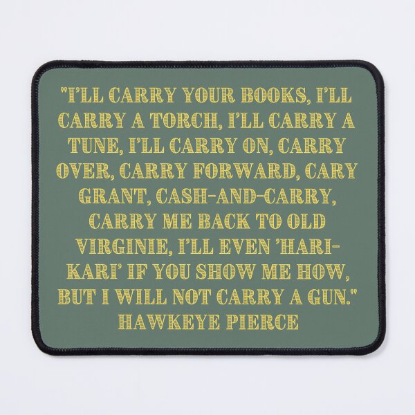 Item preview, I Will Not Carry A Gun designed and sold by PaigeNColwell.