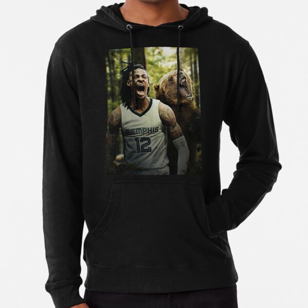 Printify Ja Morant Champion Sweatshirt | Goat Talk Light Steel / M