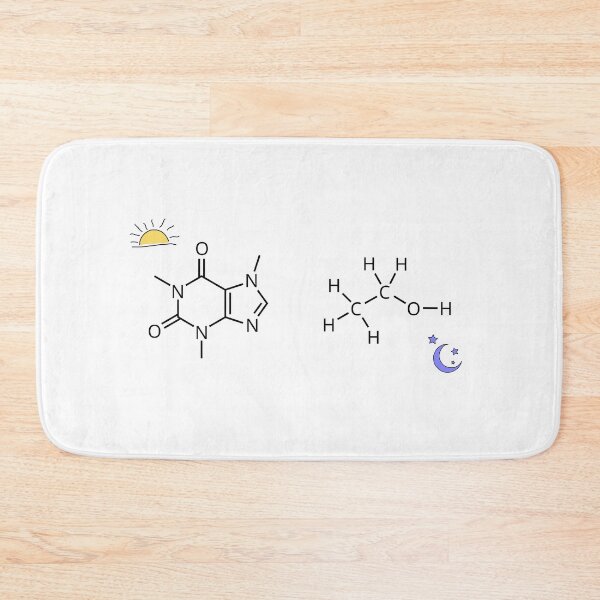 Item preview, Caffeine & Ethanol Chemistry (Light Background) designed and sold by pschlesi.