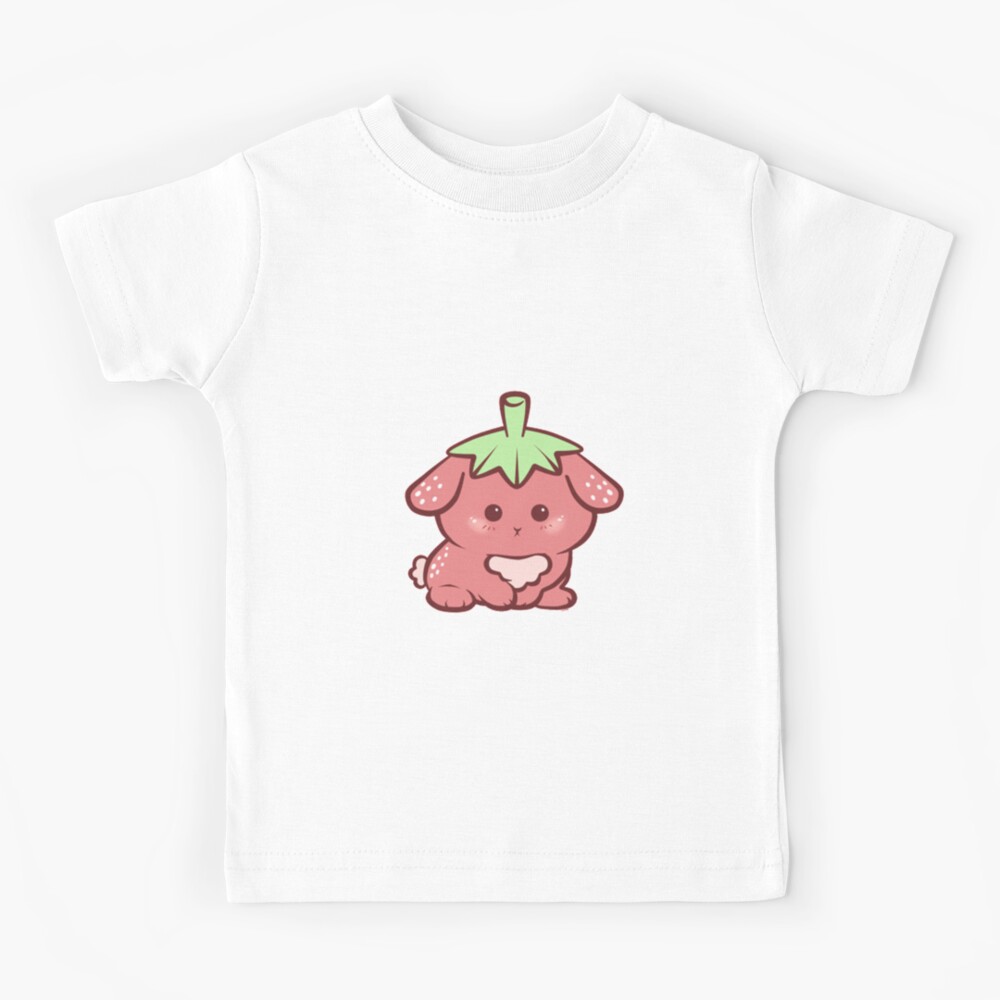 Strawberry Bunny Ruffle T-shirt Kawaii Top Strawbunny