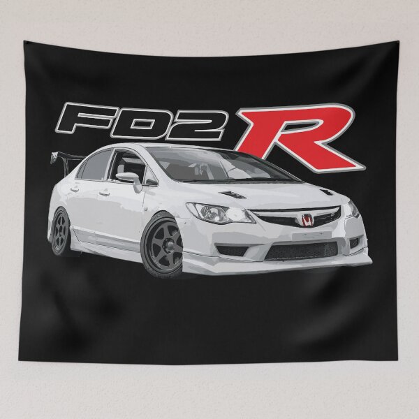 Item preview, Classic JDM Spoon fd2r sedan champ white 8th gen designed and sold by cowtownCOWBOY.
