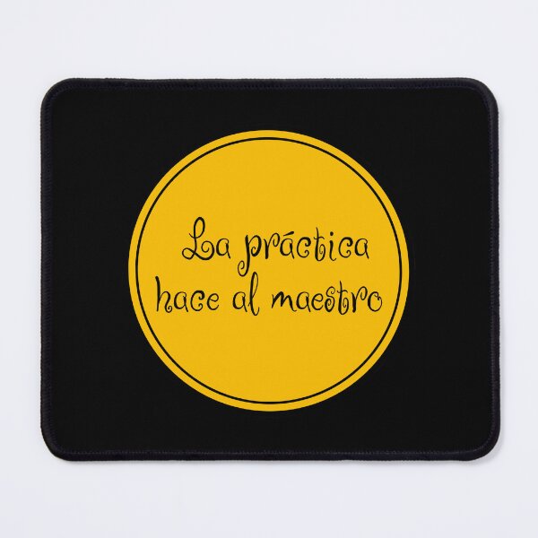 Item preview, La Práctica Hace Al Maestro - Practice Makes The Master - Spanish Phrase - Spain designed and sold by JourneyCreative.