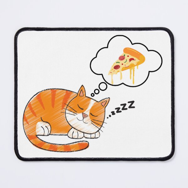 Item preview, Gato comiendo una pizza designed and sold by Samanthi De Silva.