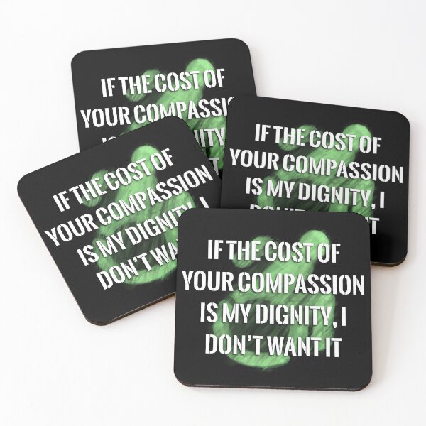 Item preview, Your Compassion isn’t worth my Dignity (chartreuse logo) designed and sold by O1RSH.