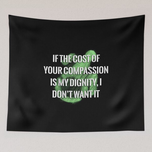 Item preview, Your Compassion isn’t worth my Dignity (chartreuse logo) designed and sold by O1RSH.