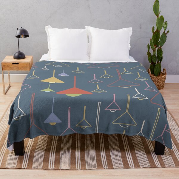 Item preview, Hanging Lamps Throw Pillow pattern 2 designed and sold by blueocan.