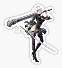 2B (Nier Automata) Sticker
