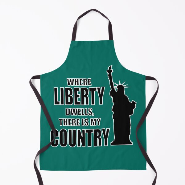 Item preview, 4th Of July - Where Liberty Dwells There Is My Country / Black & White (USA Independence Day) designed and sold by Unique-Vibe.