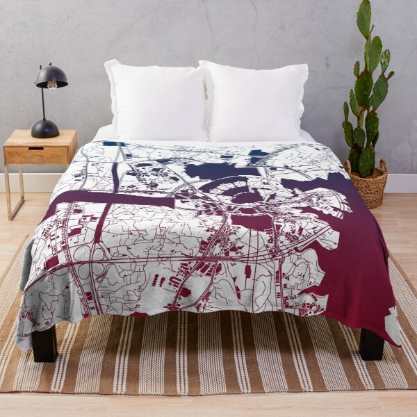 Item preview, Mecca muslims Islam mohamed prophet Map Art Blue Pink Saudi Arabia designed and sold by EpicMaps.