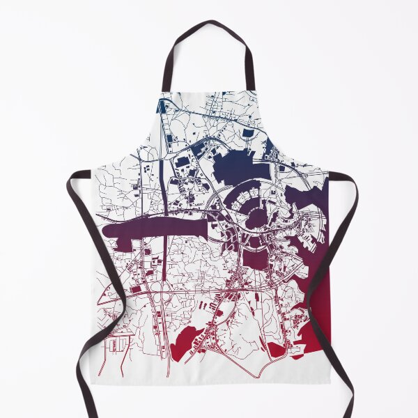 Item preview, Mecca muslims Islam mohamed prophet Map Art Blue Pink Saudi Arabia designed and sold by EpicMaps.
