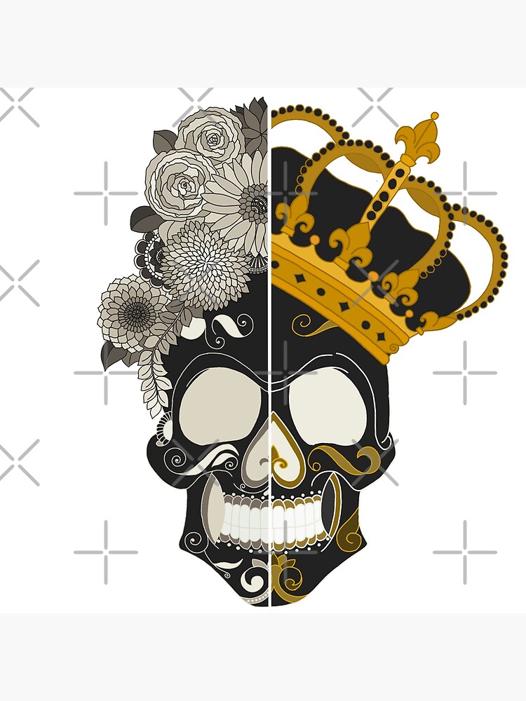 "The Skull King and Queen" Poster by paviash | Redbubble