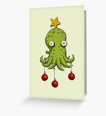 Christmas cephalopod Greeting Card