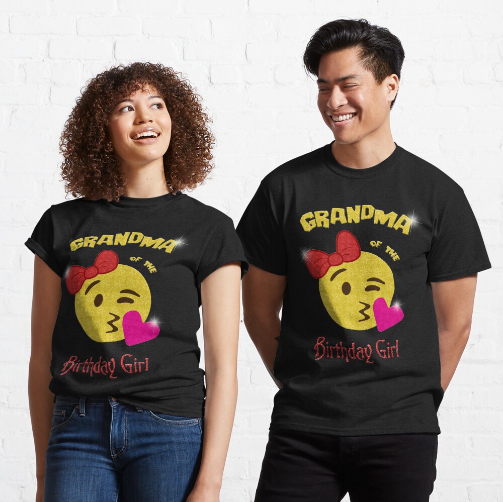 emoji birthday shirt for family