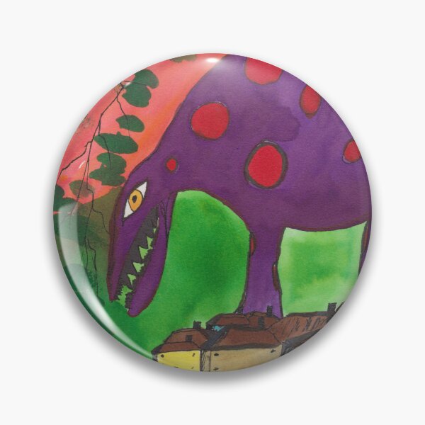 Item preview, red spotted dinosaur designed and sold by ArtistRebeccaLS.