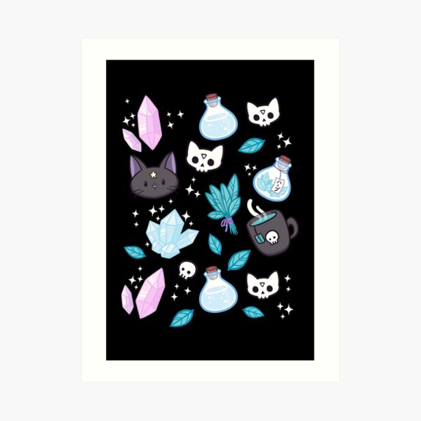 Herb Witch // Black Art Print
