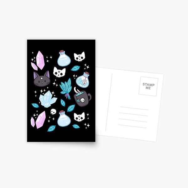 Herb Witch // Black Postcard