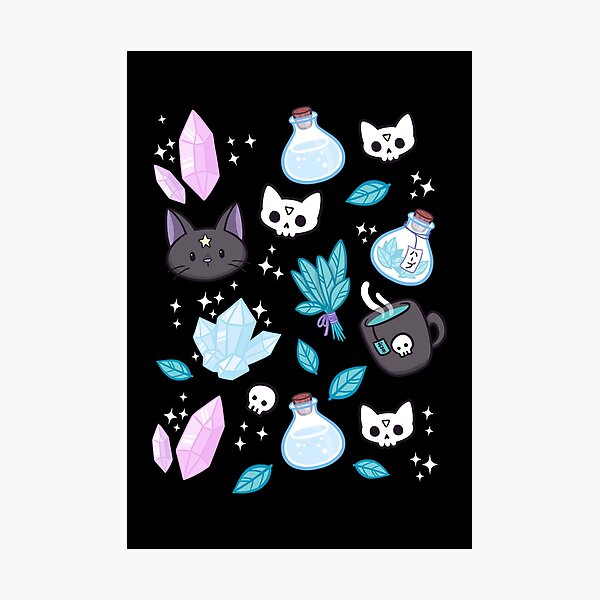 Herb Witch // Black Photographic Print
