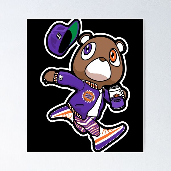 Kanye West Dropout Bear Chicago Vintage Graduation  Sticker for