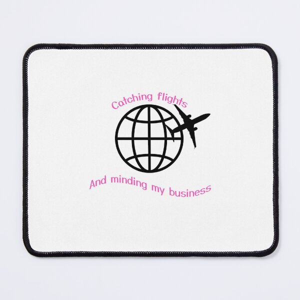 Item preview, catching flights and minding my business designed and sold by Neylou-Art.