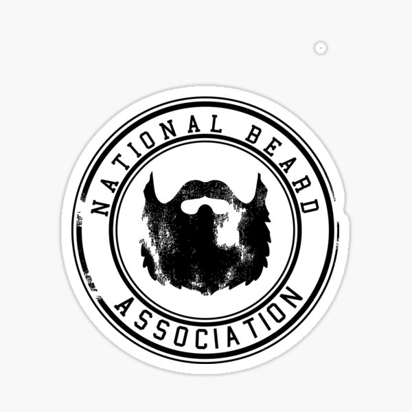 National Beard Association Icon vintage Sticker