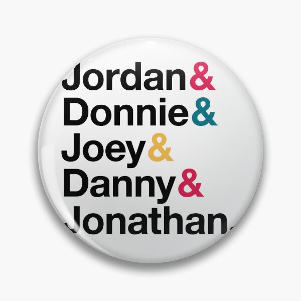 Item preview, NKOTB Names & Ampersand Style Fitted  designed and sold by Luketpetre12.