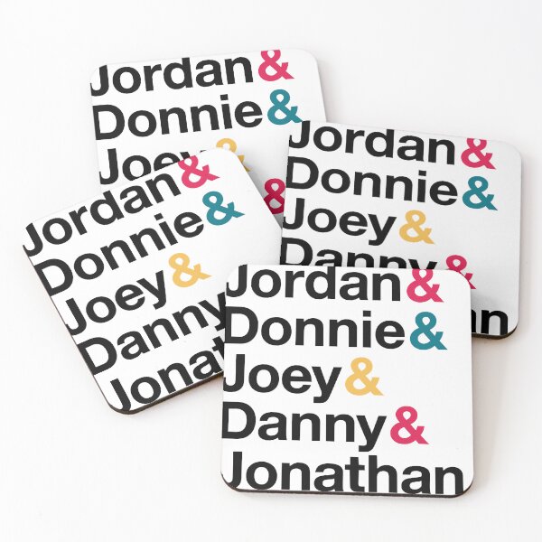 Item preview, NKOTB Names & Ampersand Style Fitted  designed and sold by Luketpetre12.