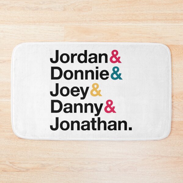 Item preview, NKOTB Names & Ampersand Style Fitted  designed and sold by Luketpetre12.