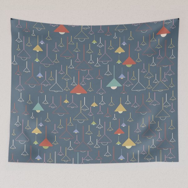 Item preview, Hanging Lamps  Throw Pillow pattern 6 designed and sold by blueocan.