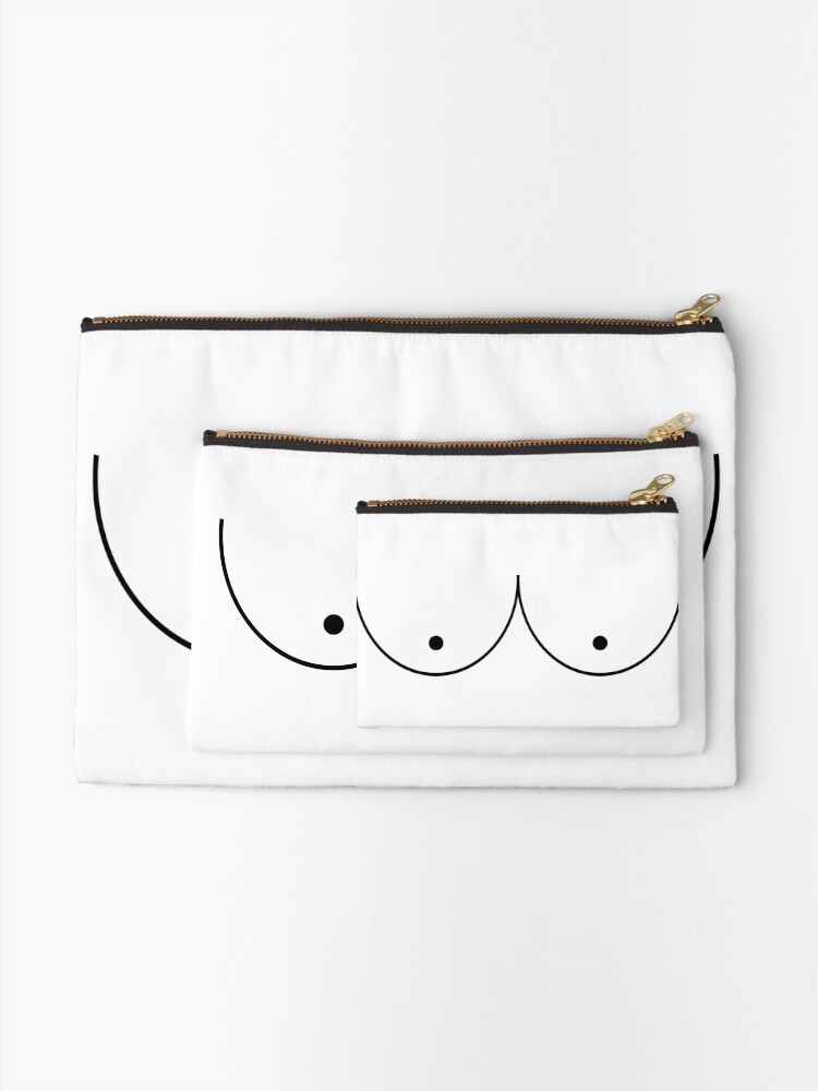 Boobs. Zipper Pouch for Sale by Marla Perelmuter