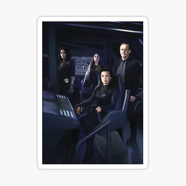 Agents Johnson, Rodriguez, May, Coulson Sticker
