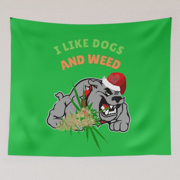 Item preview, I Like Dogs and Weed  Funny Lover Gift Design for men and women  designed and sold by BestDesignbySof.