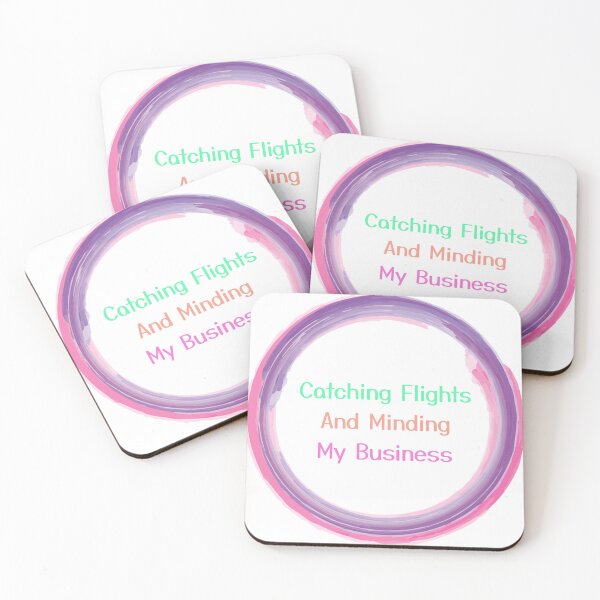 Item preview, catching flights and minding my business designed and sold by Neylou-Art.