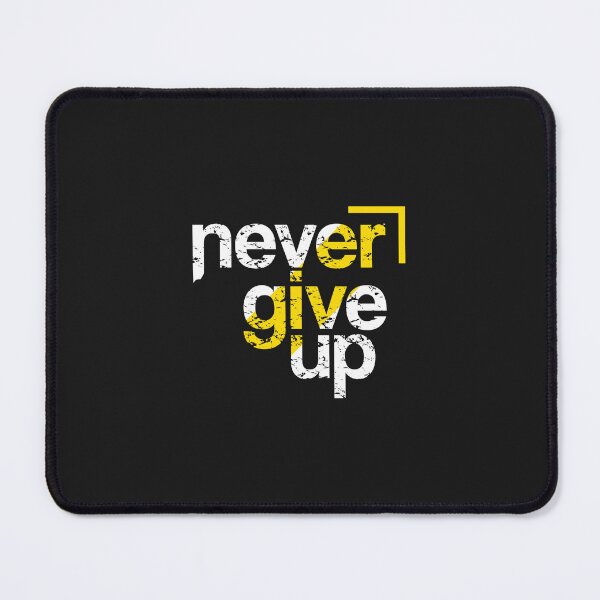 Item preview, Never give up Motivational Design designed and sold by Forevertrendy.