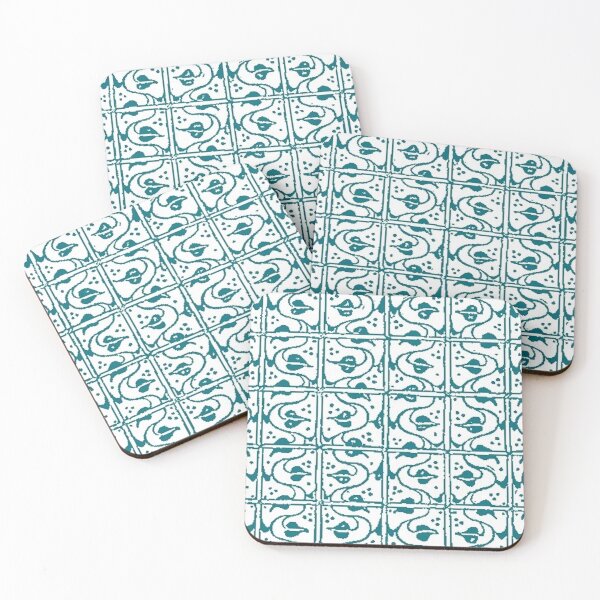 Item preview, Leaf and Vines Turquoise  designed and sold by SaraValor.