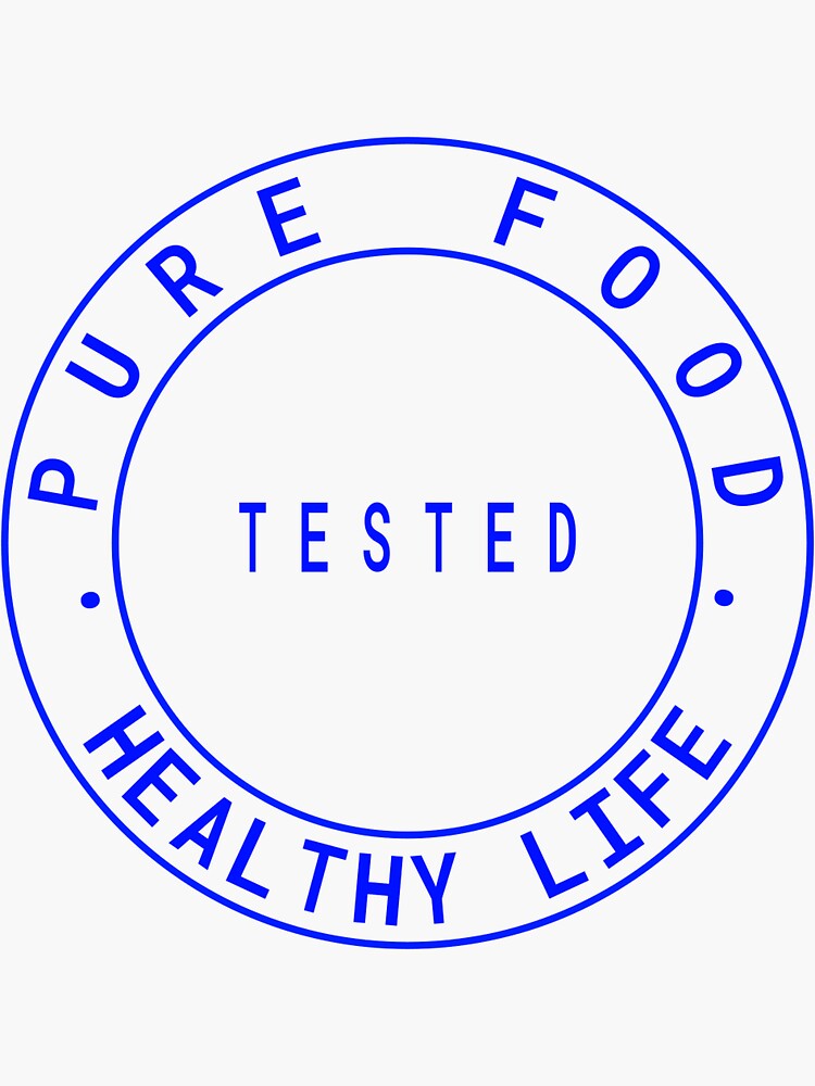 "pure food healthy life " Sticker for Sale by uniqueart2022 Redbubble