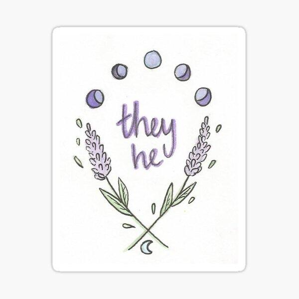 they he pronouns Sticker