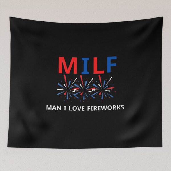 Item preview, MILF Man I Love Fireworks - Funny 4th July T-Shirt, Independence Day Shirt, Fireworks Shirt, Patriotic, Premium Men Women Unisex Shirt designed and sold by mystylecorner.