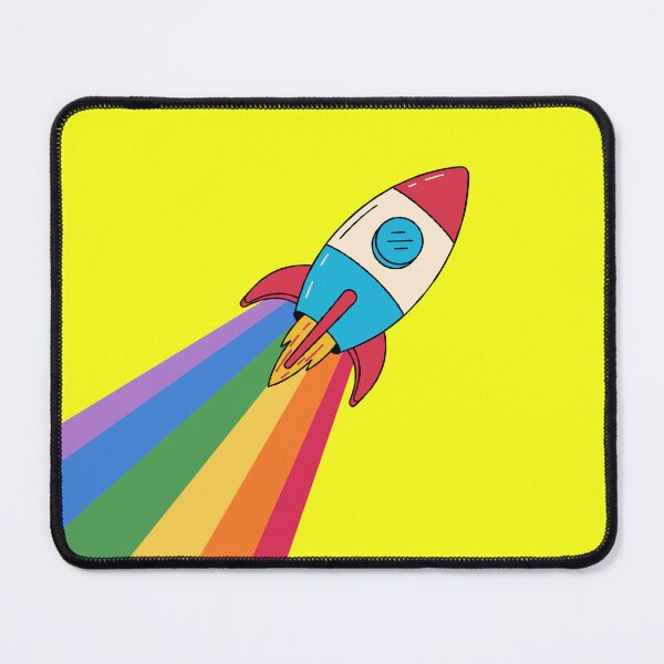 Item preview, Rainbow Astronaut Rocket designed and sold by OMGCutie.