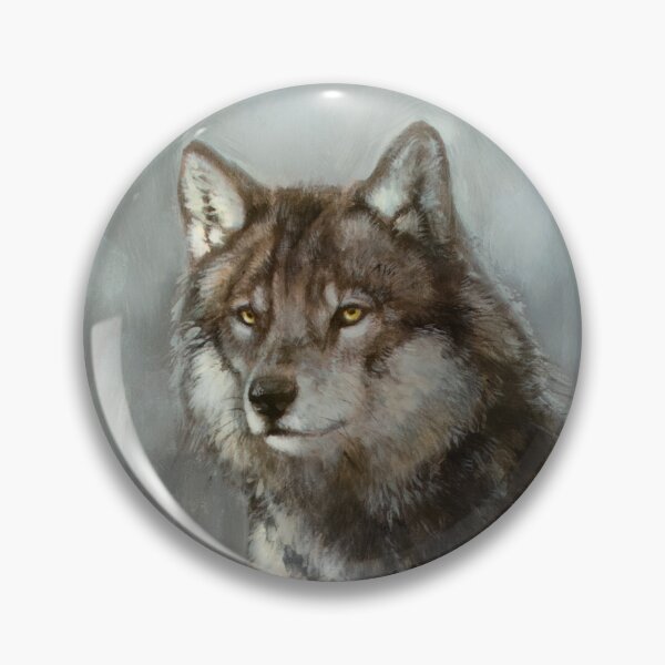 Item preview, wolf acrylic painting designed and sold by LucaMilioneArt.